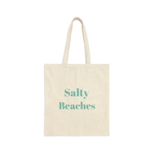 Salty Beaches tot Mint beach bag salty bag tote best friend gift Cotton Canvas Tote crochet lover gift birthday gift for her gift for him