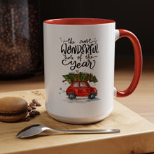 Christmas mug Hot cocoa mug It's the most wonderful time of the year mug Christmas cheer holiday Christmas mug gift for dad bestie coffee