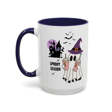 Spooky season mug Halloween Mug spooky season mug witchy ghost mug orange Haunted house mug bats Coffee Mug Christmas gift Funny bestie Mug