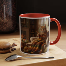 Cute Orange cat knitting mug Crochet cat coffee mug coffee yarn lover Mug Coffee Cup It's a Good Day to start fresh Mug, coworker Gift Mug for Coffee