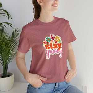Stay Groovy t-shirt, Hippie shirt, good vibes shirt, summer fun style gift,travel shirt,best friend trip vacation trip