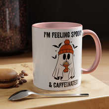 Funny Halloween Mug Ghost drinking mug Feeling spooky and caffeinated mug bats and spiders Coffee Mug Christmas Funny bestie Mug Halloween