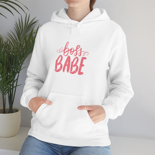 Boss Babe hoodie, boss babe energy, gift for her, millionaire babe, Unisex Heavy Blend Hooded Sweatshirt