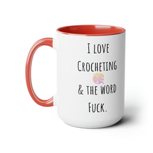 I love crocheting mug Supervisor mug Floral mug gift for her Mug funny gift for wife Coffee Mugs tea Christmas gift 15oz