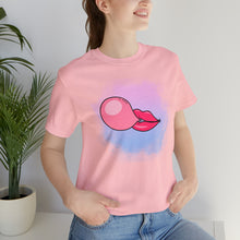 Bubble gum kiss shirt, Pink Gum Shirt, Galantine gift travel shirt, best friend trip, girls vacation trip, Unisex Jersey Short Sleeve Tee