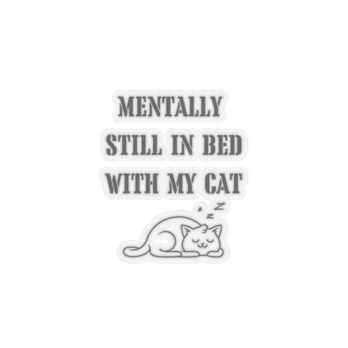 Funny sleeping cat sticker funny cat lover gift funny mom gift bestfriend gift Kiss-Cut Stickers Halloween stickers bearrainbow sticker