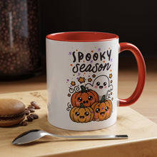 Cute Ghost Halloween Mug spooky season mug Spooky season mug of the year mug fall leaves and spiders Coffee Mug Christmas gift Funny bestie