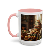 Cute Orange cat knitting mug Crochet cat coffee mug coffee yarn lover Mug Coffee Cup It's a Good Day to start fresh Mug, coworker Gift Mug for Coffee