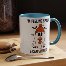 Funny Halloween Mug Ghost drinking mug Feeling spooky and caffeinated mug bats and spiders Coffee Mug Christmas Funny bestie Mug Halloween