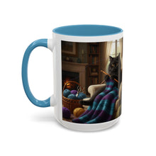 Cute Black cat knitting mug Crochet cat coffee mug coffee yarn lover Mug Coffee Cup It's a Good Day to start fresh Mug, coworker Gift Mug for Coffee