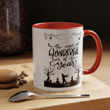 Halloween Mug spooky season mug it's the most wonderful time of the year mug fall leaves and spiders Coffee Mug Christmasgift Funny bestie