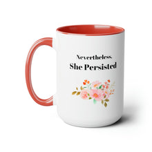 Nevertheless she persisted mug Boss lady mug Entrepreneur woman Christmas gift for her gift for wife coworker gift mug Floral mug gift for her Coffee Mugs tea Christmas 15oz