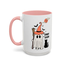 Spooky season mug Halloween Mug spooky season mug witchy ghost mug orange moon mug bats Coffee Mug Christmas gift Funny bestie Mug broom mug