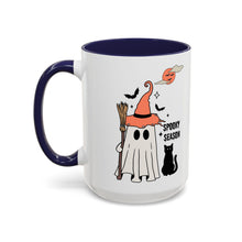 Spooky season mug Halloween Mug spooky season mug witchy ghost mug orange moon mug bats Coffee Mug Christmas gift Funny bestie Mug broom mug