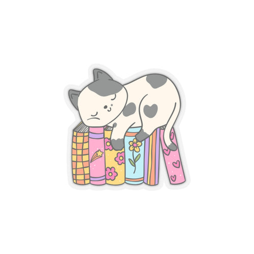 Karma is cat sticker funny cats books gift cat lover gift for her bestfriend gift Kiss-Cut Stickers Halloween stickers rainbow sticker moon