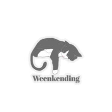 Cat Weekending sticker sleeping Cat sticker yarn lover sticker funny cat sticker relaxing cat gift cat lover gift for her bestfriend sticker