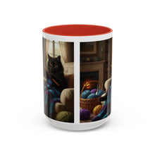 Cute Black cat knitting mug Crochet cat coffee mug coffee yarn lover Mug Coffee Cup It's a Good Day to start fresh Mug, coworker Gift Mug for Coffee