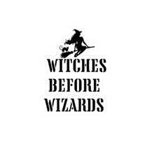 Witches before wizards sticker funny witch gift funny mom gift bestfriend gift Kiss-Cut Stickers Halloween stickers bearrainbow sticker