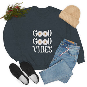 Good Vibes Sweatshirt, Unisex Heavy Blend™ Crewneck Sweatshirt