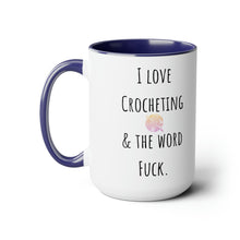 I love crocheting mug Supervisor mug Floral mug gift for her Mug funny gift for wife Coffee Mugs tea Christmas gift 15oz