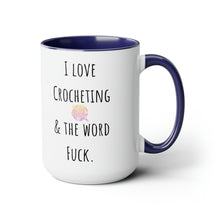 I love crocheting mug Supervisor mug Floral mug gift for her Mug funny gift for wife Coffee Mugs tea Christmas gift 15oz