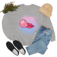 Bubble Gum kiss sweatshirt, Summer Bubblegum shirt, Birthday gift for her,Galantine travel sweatshirt,Unisex Heavy Blend Crewneck Sweatshirt