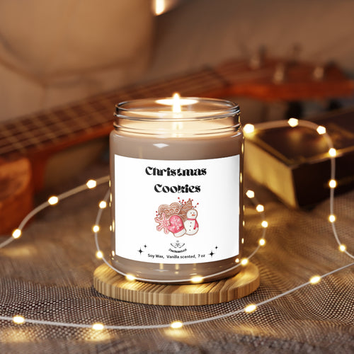 Christmas Cookies candle,Christmas gift,Funny candle, best friend gift,Vanilla scented candle, Birthday hand-poured candle,No fucks candle