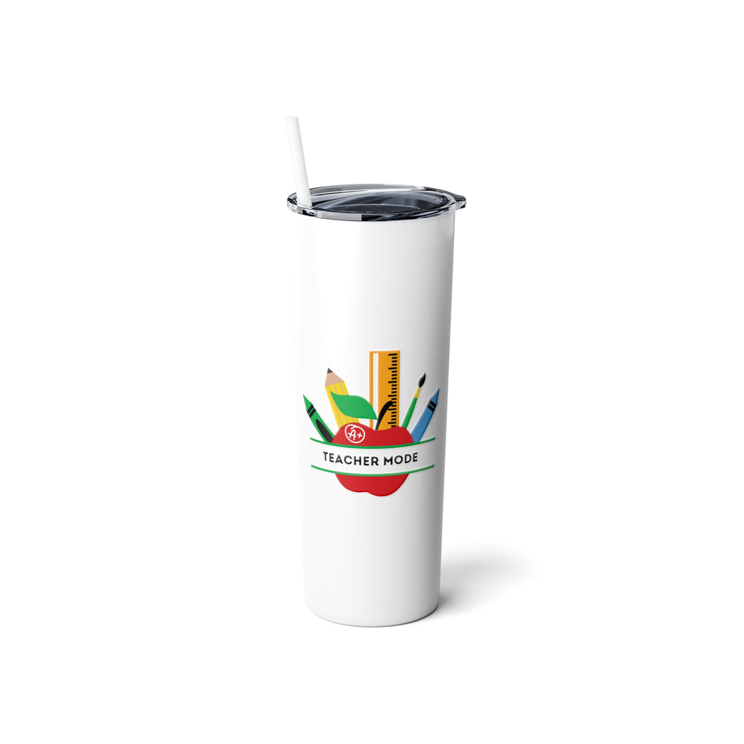 Homeschooling gift for her, for him, Appreciation week, Skinny Steel Tumbler with Straw, 20oz, Christmas gift