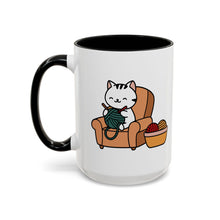 Cute cat knitting mug coffee mug crochet coffee yarn lover Mug Coffee Cup It's a Good Day to start fresh Mug, coworker Gift Mug for Coffee