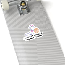 Grumpy Cat sticker yarn lover sticker funny cat stickers relaxing cat gift cat lover gift for her bestfriend gift KissCut Stickers sticker