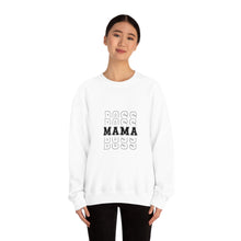 Boss Mama sweater, Gift for Mom, Mother of the bride sweatshirt, , gift for wife, bridal party clothes, yoga wear for her, for him, Birthday gift for her, Galantine travel sweatshirt, Unisex Heavy Blend