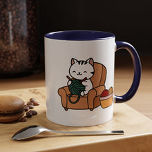 Cute cat knitting mug coffee mug crochet coffee yarn lover Mug Coffee Cup It's a Good Day to start fresh Mug, coworker Gift Mug for Coffee