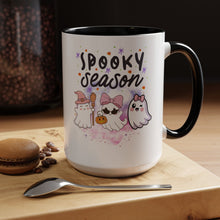 Cute Ghosts Halloween Mug spooky season mug Spooky season mug of the year mug fall leaves and spiders Coffee Mug Christmas gift Funny bestie