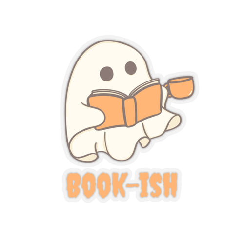 Bookish ghost sticker Halloween stickers autumn sticker ghosts sticker Autumn leaves vibes sticker Beautiful sticker loved for her vday