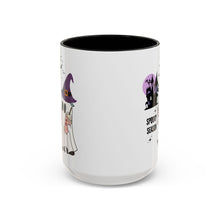 Spooky season mug Halloween Mug spooky season mug witchy ghost mug orange Haunted house mug bats Coffee Mug Christmas gift Funny bestie Mug
