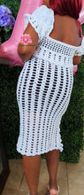 White Crochet set, Two piece crochet set cotton yarn