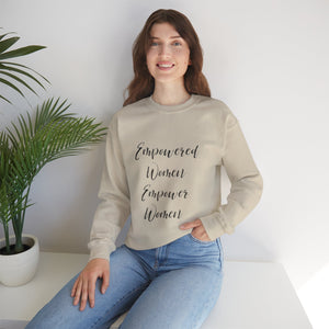 Empowered women empower women sweater knitting sweater Crochet lover sweater yarn lover gift valentines Day sweatshirt gift best friend gift for her