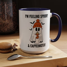 Funny Halloween Mug Ghost drinking mug Feeling spooky and caffeinated mug bats and spiders Coffee Mug Christmas Funny bestie Mug Halloween