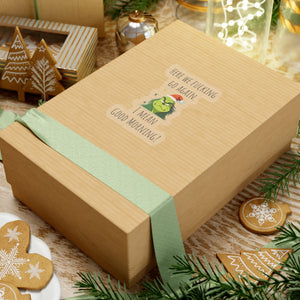 Grumpy Christmas sticker grumpy sticker funny coworker gift funny here we fucking go bestfriend gift Kiss-Cut Stickers Halloween stickers