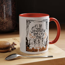 Halloween Mug spooky season mug it's the most wonderful time of the year mug fall leaves and spiders Coffee Mug Christmasgift Funny bestie