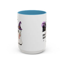Spooky season mug Halloween Mug spooky season mug witchy ghost mug orange Haunted house mug bats Coffee Mug Christmas gift Funny bestie Mug