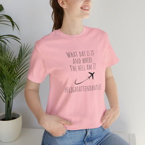 Flight attendant shirt, vacation shirt, best friend gift, appreciation shirt, vacation outfit, travel shirt,best friend trip,girls vacation trip, Unisex Jersey