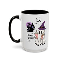 Spooky season mug Halloween Mug spooky season mug witchy ghost mug orange Haunted house mug bats Coffee Mug Christmas gift Funny bestie Mug