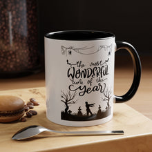 Halloween Mug spooky season mug it's the most wonderful time of the year mug fall leaves and spiders Coffee Mug Christmasgift Funny bestie