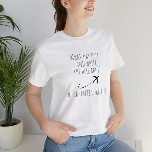 Flight attendant shirt, vacation shirt, best friend gift, appreciation shirt, vacation outfit, travel shirt,best friend trip,girls vacation trip, Unisex Jersey