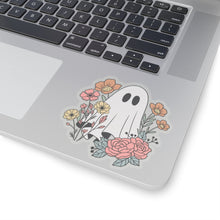 Ghost sticker flower ghost sticker autumn vibes sticker Halloween stickers gift for her vday gift for him girlboss gift Ceo gift for him