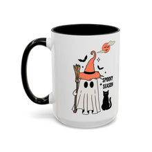 Spooky season mug Halloween Mug spooky season mug witchy ghost mug orange moon mug bats Coffee Mug Christmas gift Funny bestie Mug broom mug