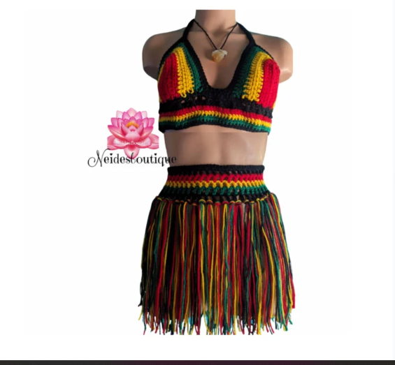 Rasta bralette clearance