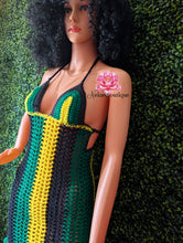 Ruffle Jamaican dress festival jamaican dress black short crochet dress bikini cover beach bikini dress cover festival dress crochet