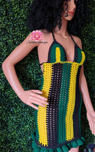 Ruffle Jamaican dress festival jamaican dress black short crochet dress bikini cover beach bikini dress cover festival dress crochet